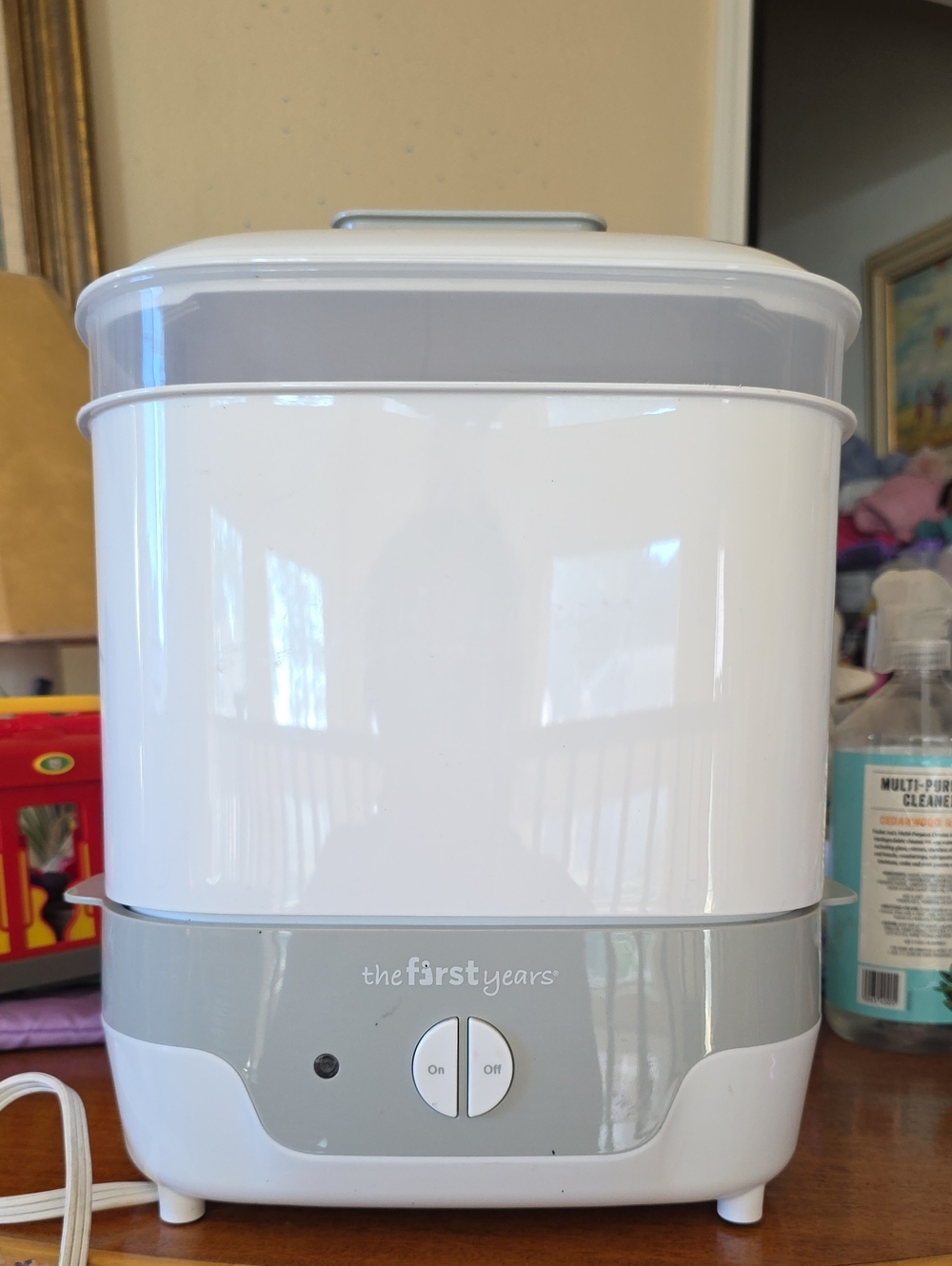 The First Years White and Gray Electric Bottle Sterilizer